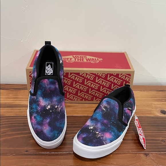Vans Asher Slip On Sneaker - Galaxy NWT Size 6 - Picture 7 of 15